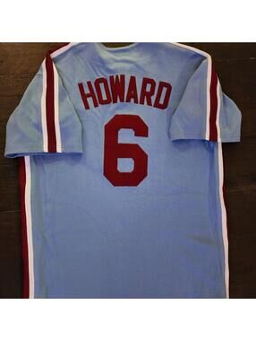 Ryan Howard #6 MLB Philadelphia Phillies blue jersey. Size L